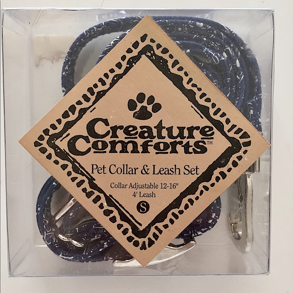 Creature Comforts Pet Collar & Leash Set